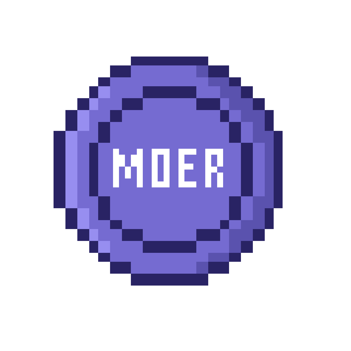 Original Based Moer animated pixel coin